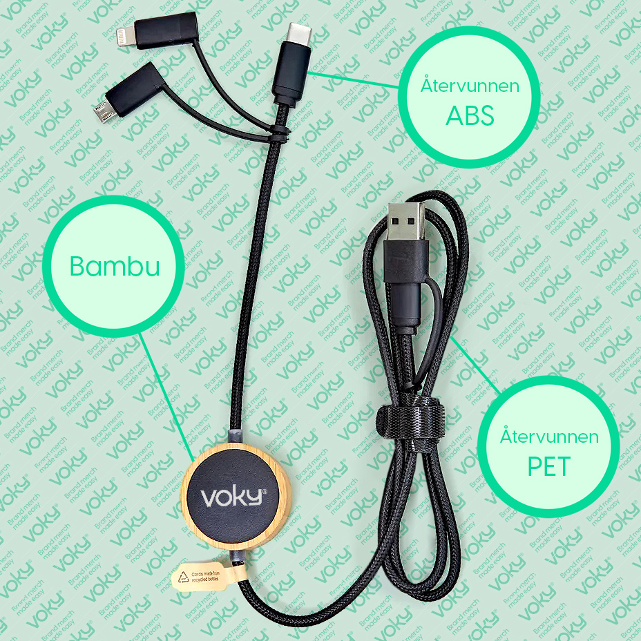 Laddkabel Multi Bambu Återvunnen